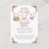 ストロベリースイートベビーモダンシャワーおむつ エンクロージャーカード (正面)