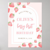 ストロベリースイートボホウェルカムサイン ポスター (正面)