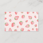 ストロベリースイートボホオムツラッフルカード エンクロージャーカード (裏面)