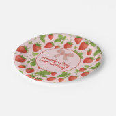ストロベリースイート子供の誕生日パーティー紙プレート ペーパープレート (アングル)