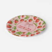 ストロベリースイート子供の誕生日パーティー紙プレート ペーパープレート (アングル)