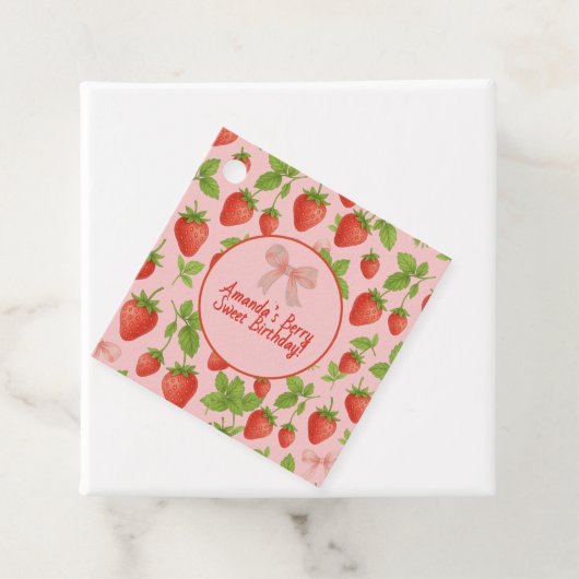 ストロベリースイート子供の誕生日パーティー- フェイバータグ (インサイチュ)