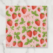 ストロベリースイート子供の誕生日パーティー- フェイバータグ (裏面)