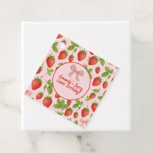 ストロベリースイート子供の誕生日パーティー- フェイバータグ (インサイチュ)