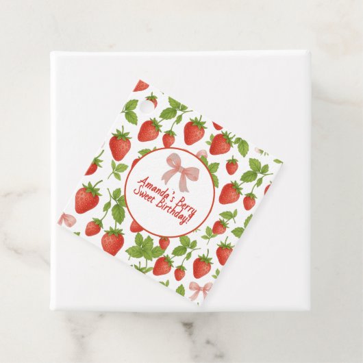 ストロベリースイート子供の誕生日パーティー- フェイバータグ (インサイチュ)