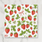 ストロベリースイート子供の誕生日パーティー- フェイバータグ (裏面)