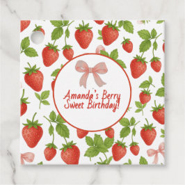 ストロベリースイート子供の誕生日パーティー- フェイバータグ
