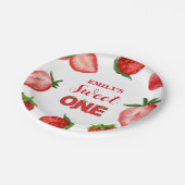 ストロベリースウィートサンキュー誕生日| Berry Sweet ペーパープレート (アングル)