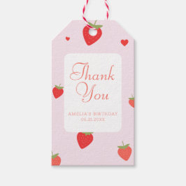 ストロベリースウィートピンクガーリークありがとう ギフトタグ