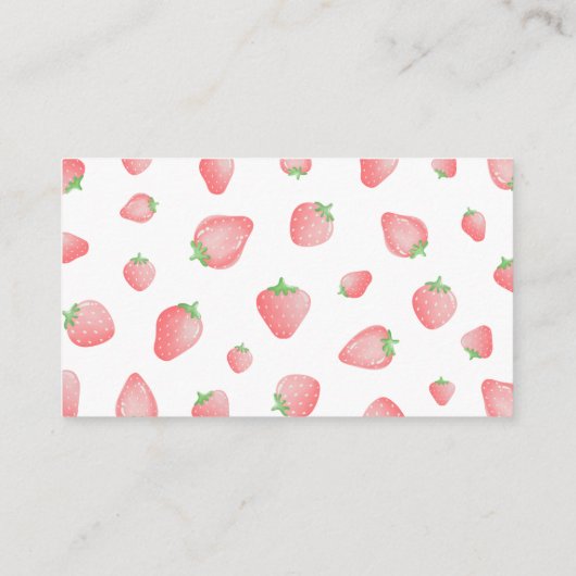 ストロベリースウィートボホーブックベビーカード エンクロージャーカード (裏面)