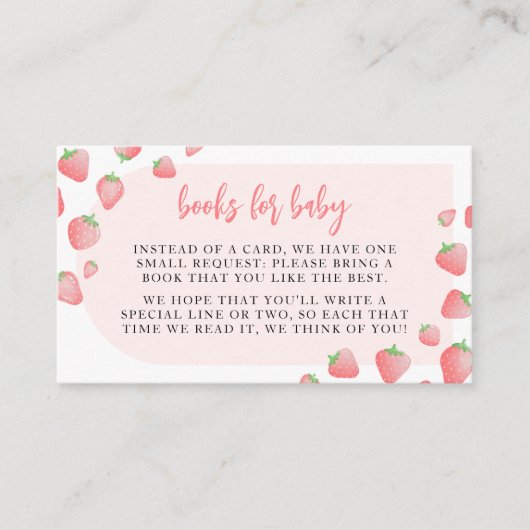 ストロベリースウィートボホーブックベビーカード エンクロージャーカード (正面)