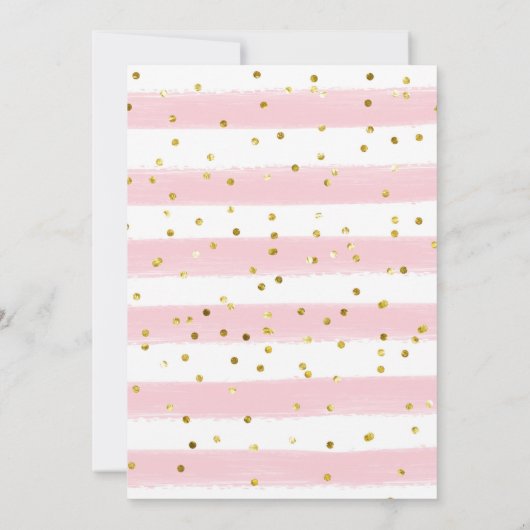 ストロベリースウィートワンファースト誕生日招待状 招待状 (裏面)