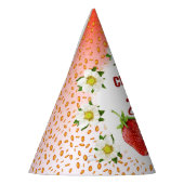 ストロベリースウィートワン第1誕生日 パーティーハット (左)