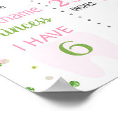 ストロベリースウィートワン誕生日マイルストーン ポスター (角)