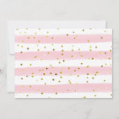 ストロベリースウィートワン誕生日（写真あり） 招待状 (裏面)