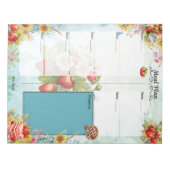 ストロベリースウィート空白のトリート7日食プランナー ノートパッド (正面)