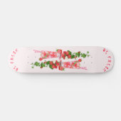 ストロベリースケートボードフルーツジュースクール飲料 スケートボード (横)