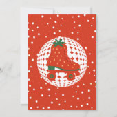 ストロベリースケート | レトロなローラースケートの誕生日 招待状 (裏面)