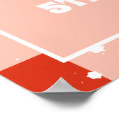 ストロベリースケート | レトロローラスケートで滑る誕生日 ポスター (角)