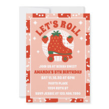 ストロベリースケート | レトロローラスケートで滑る誕生日