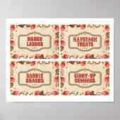 ストロベリースタンピードバースデーパーティードフードシンボルや象徴 ポスター (正面)