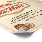 ストロベリースタンピード誕生日ドリンクサイン ポスター (角)