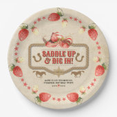 ストロベリースタンピード誕生日 ペーパープレート (正面)