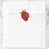 ストロベリーステッカー ラウンドシール (バッグ)