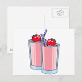 ストロベリースムージー ポストカード (正面/裏面)