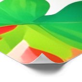 ストロベリースワールパターン ポスター (角)