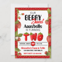 ストロベリーセカンドバースデーパーティーへの招待