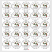 ストロベリーゼリー2.5インチワイドマウスピース瓶のふた シール (シート)