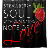 ストロベリーソウルダーク シャワーカーテン (正面)