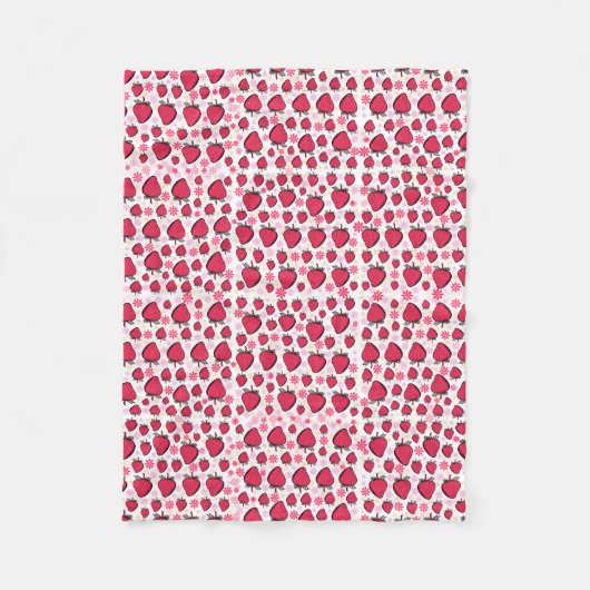 ストロベリーソフト毛布 フリースブランケット (正面)