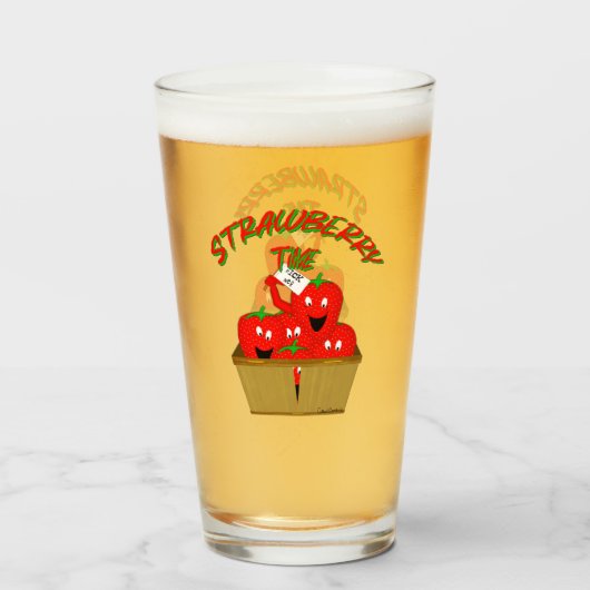 ストロベリータイム！ タンブラーグラス (ドリンク裏面)