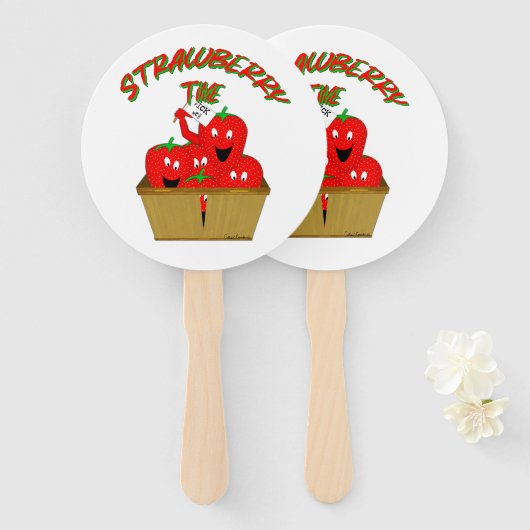 ストロベリータイム！ ハンドファン (正面&裏面)