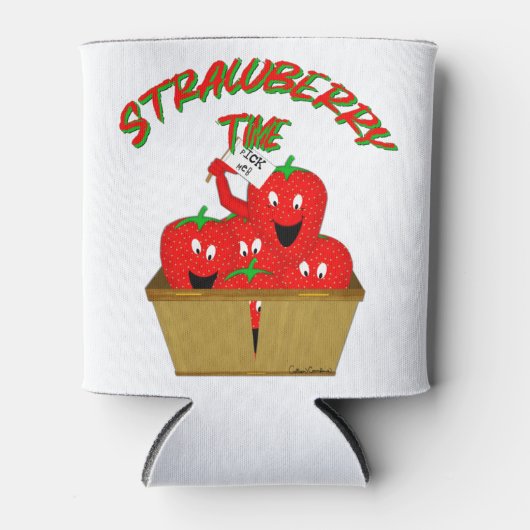 ストロベリータイム！ 缶クーラー (正面)