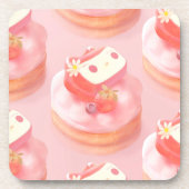 ストロベリータルトイラストレーション コースター (正面)