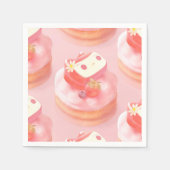 ストロベリータルトイラストレーション スタンダードカクテルナプキン (正面)