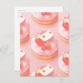 ストロベリータルトイラストレーション 案内ポストカード (正面/裏面)