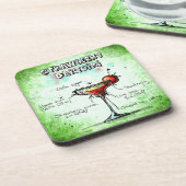 ストロベリーダイキリドリンクレシピ コースター (左側)