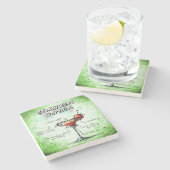 ストロベリーダイキリドリンクレシピ ストーンコースター (横)