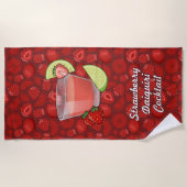 ストロベリーダイキリビーチタオル ビーチタオル (正面)