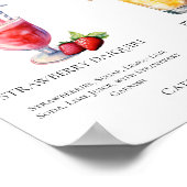 ストロベリーダイキリピニャコラダモックテールメニュー ポスター (角)