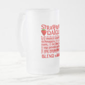 ストロベリーダイキリマグ – 選択スタイル&カラー フロストグラスビールジョッキ (正面左)