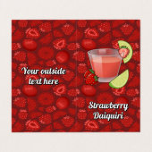 ストロベリーダイキリレシピ名刺 名刺 (外部フラット)