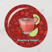 ストロベリーダイキリ招待状 招待状 (正面/裏面)