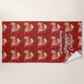 ストロベリーダイキリ ビーチタオル (正面)