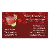 ストロベリーダイキリ マグネット名刺 (正面)