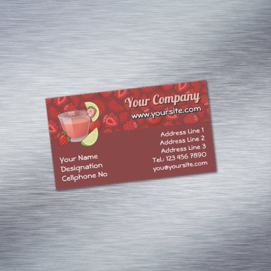 ストロベリーダイキリ マグネット名刺 (インサイチュ)